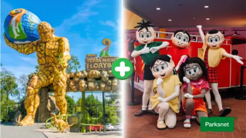 Combo Terra Mágica Florybal e Vila da Mônica