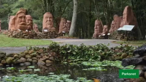 Ingresso Esculturas Parque Pedras do Silêncio em Nova Petrópolis RS
